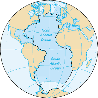 transatlantic map